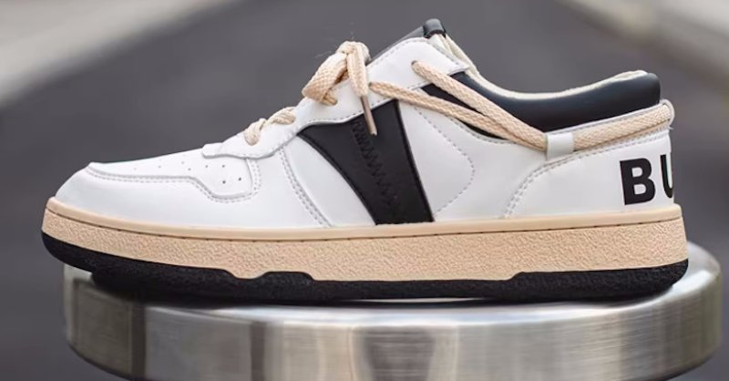 画像5: Unisex  Training design leather lace-up sneakers ユニセックス 男女兼用バイカラーレザー レースアップスニーカー (5)