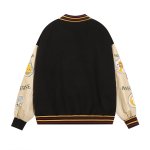 画像4: Mushroom & unique emblem Stadium Jumper baseball uniform jumper jacket blouson ユニセックス 男女兼用マッシュルーム＆ユニークエンブレム スタジアムジャンパー スタジャン MA-1 ボンバー ジャケット ブルゾン (4)