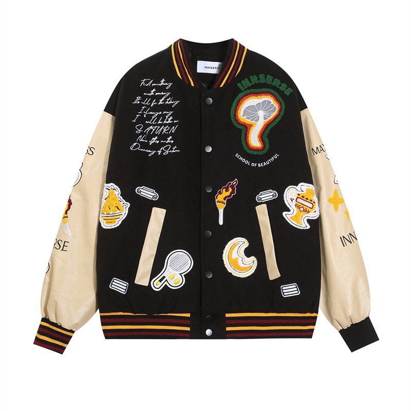 Mushroom & unique emblem Stadium Jumper baseball uniform
