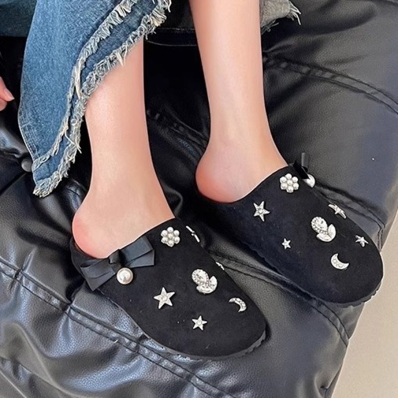 画像3: Pearl & Crystal Bijou Platform Birkenstock Half Slipper Sandals ユニセックス パール&クリスタルビジュー付サンダル スリッパスリッポン (3)