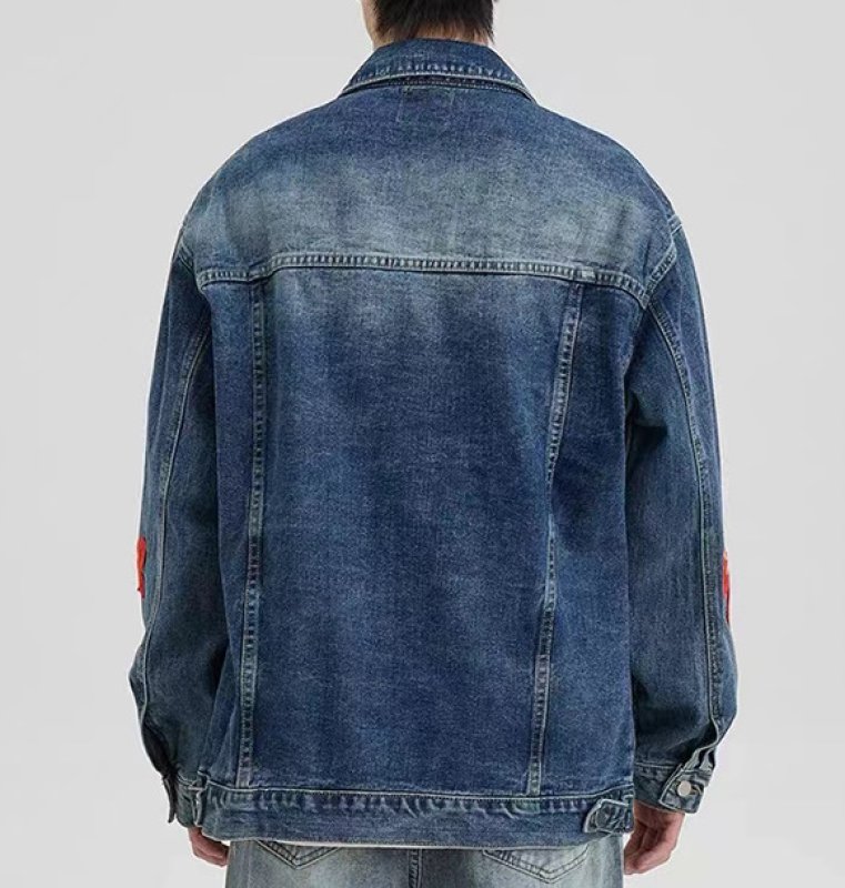 画像6: Butterfly Emblem Denim G-Jean Jacket blouson ユニセックス 男女兼用 バタフライエンブレムGジャン ジャケットブルゾン (6)