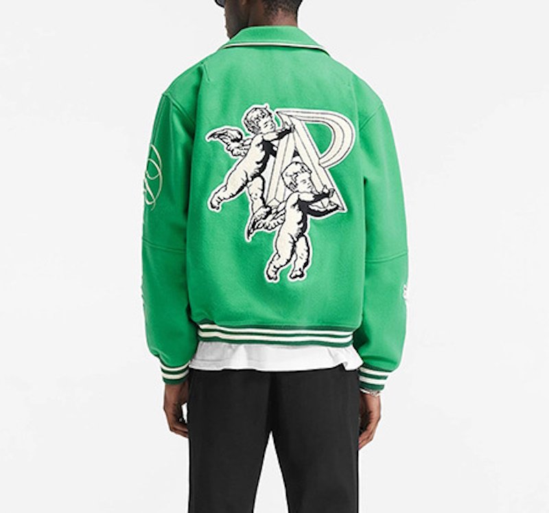 画像5: REPRESENT Angel Embroidery Double Zip Up jacket Stadium Jumper baseball uniform jumper  blouson ユニセックス 男女兼用エンジェル刺繍ダブルジップアップジャケット スタジアムジャンパー スタジャン MA-1  (5)