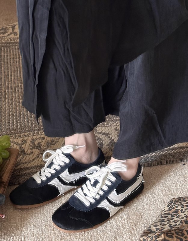 画像10: Harako leather Square toe retro forest gunp lace-up sneakers   Shoes　ハラコスクエアトゥレトロフォレストガンプレースアップスニーカー　 (10)