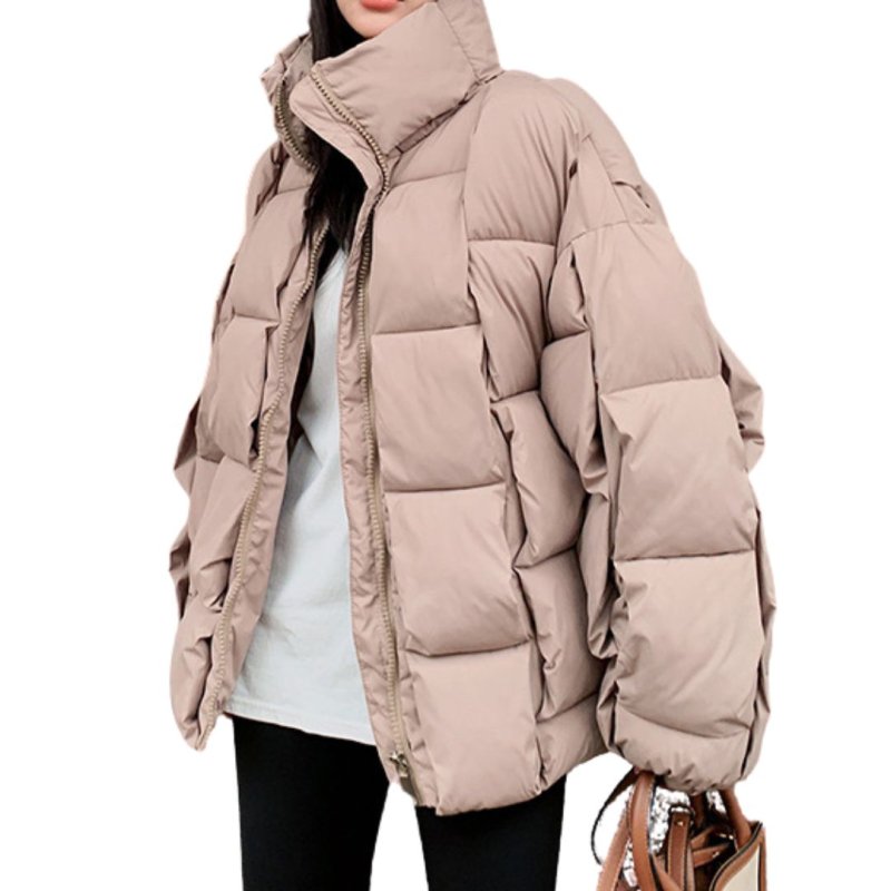 画像5: Unisex Bubble Intreccio Oversize Parka Padded Puffer Jackets 男女兼用 オーバーサイズ イントレチャート 編み込み 中綿 ダウン ジャケット (5)