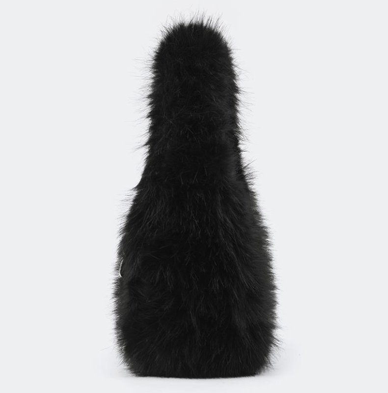 画像8: Fur One Shoulder Tote Bag　ワンショルダーモコモコファートートバッグ (8)