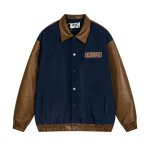 画像3: Biker Snoopy Lapel  jacket blouson ユニセックス 男女兼用バイカースヌーピー刺繍 ラペルジャンパー スタジャン MA-1 ボンバー ジャケット ブルゾン (3)