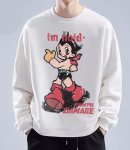 画像3: Unisex Astro Boy Print Crew Neck Sweatshirt Pullover 男女兼用 ラウンドネック アストロボーイ鉄腕アトムプリント スウェット トレーナー プルオーバー (3)
