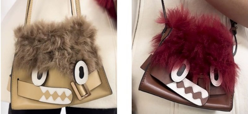 画像7: Fur & Leather Monster One Shoulder Crossbody Shoulder Bag　ファー＆レザーモンスターワンショルダークロスボデーショルダーバッ (7)