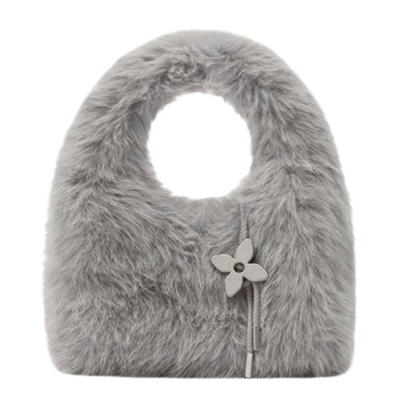 画像1: Fur One Shoulder Tote Bag　ワンショルダーモコモコファートートバッグ (1)
