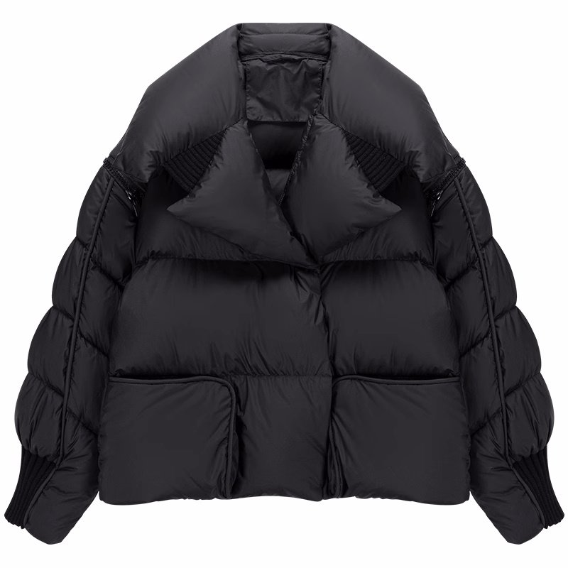 画像2: Lapel down jacket　 ラペル ダウン ジャケットコート (2)