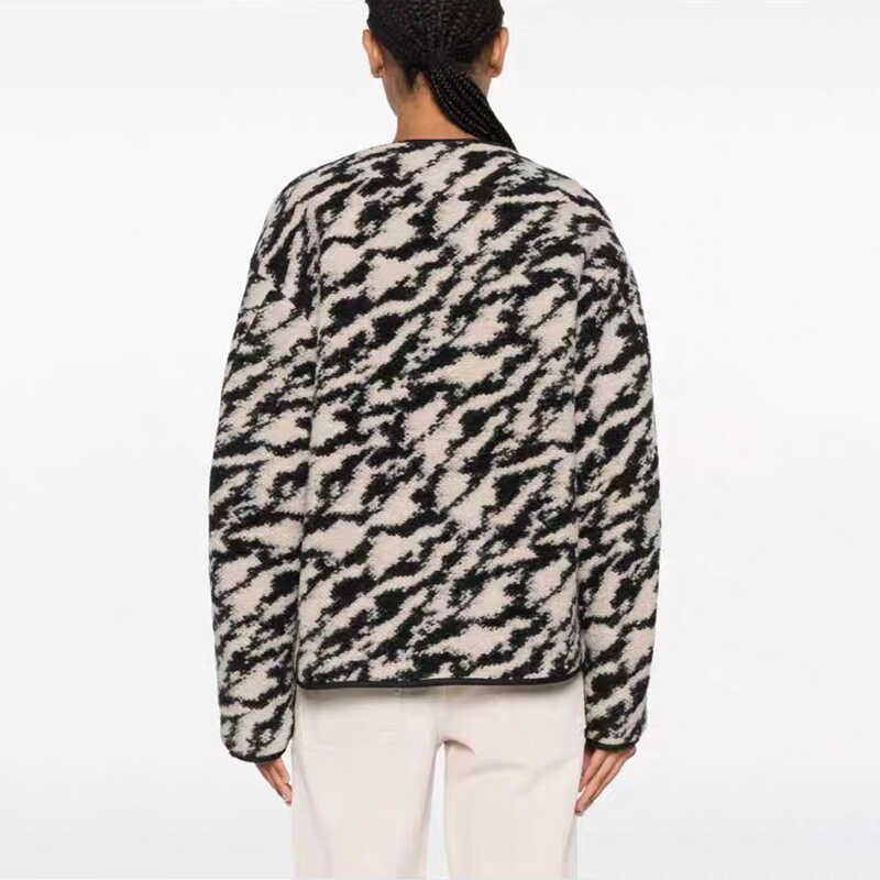 画像7: Polar fleece reversible round neck wool jacket　ポーラーフリースリバーシブルラウンドネックウールスジャケットコート (7)