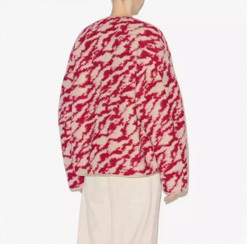 画像6: Polar fleece reversible round neck wool jacket　ポーラーフリースリバーシブルラウンドネックウールスジャケットコート (6)