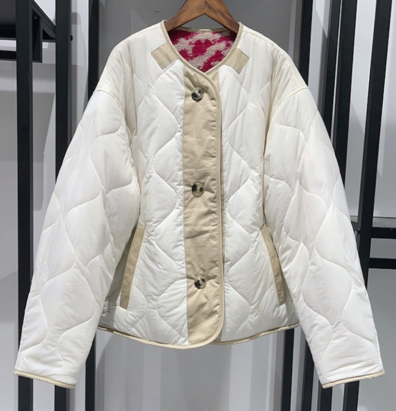 画像11: Polar fleece reversible round neck wool jacket　ポーラーフリースリバーシブルラウンドネックウールスジャケットコート (11)