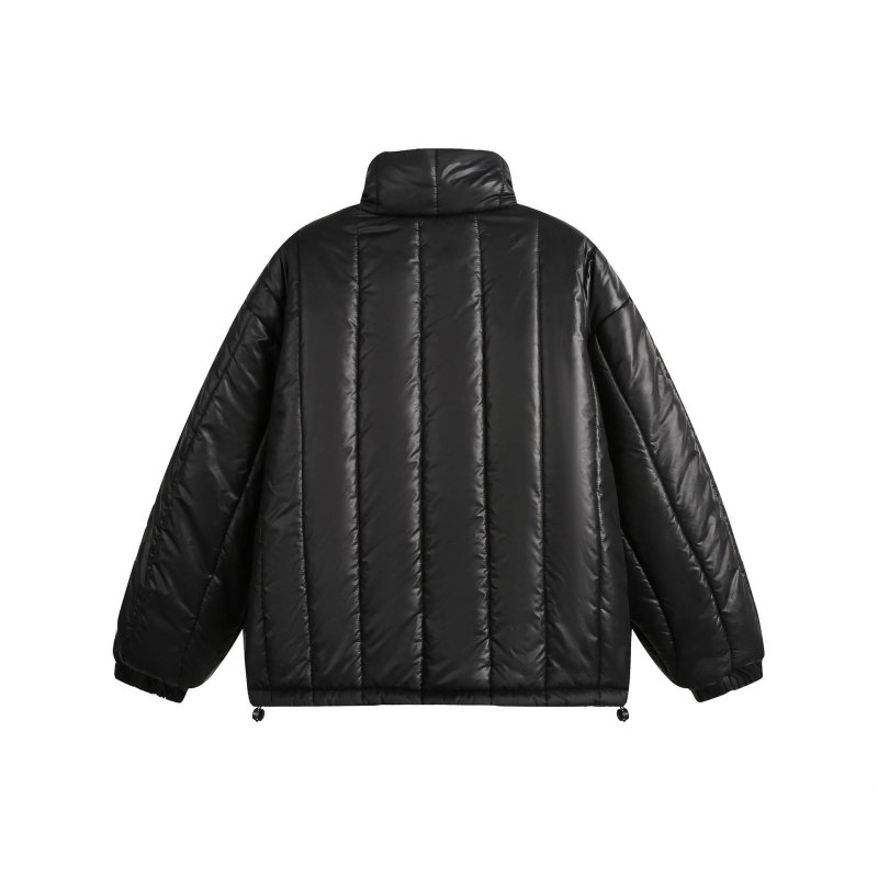 画像7: Reversible Mickey Mouse check pattern down jacket　ユニセックス 男女兼用 リバーシブルミッキーマウスワンポイントチェック柄 ダウンジャケットジャンパー スタジャン  (7)