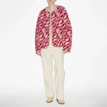 画像2: Polar fleece reversible round neck wool jacket　ポーラーフリースリバーシブルラウンドネックウールスジャケットコート (2)