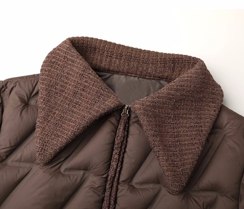 画像3: Quilted down mid-length coat jacket キルティングダウンコート ジャケット (3)
