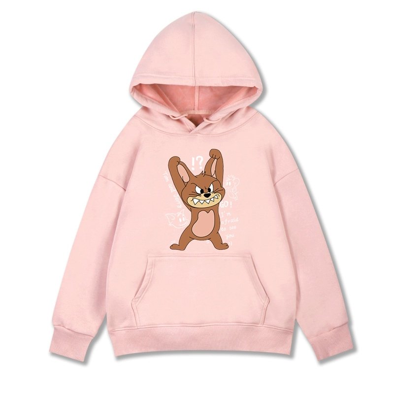 画像13: Unisex Angry Tom & Jerry Parker round neck hooded sweater ユニセックス男女兼用  トム と ジェリープリント フーディー パーカー スウェット トレーナー (13)