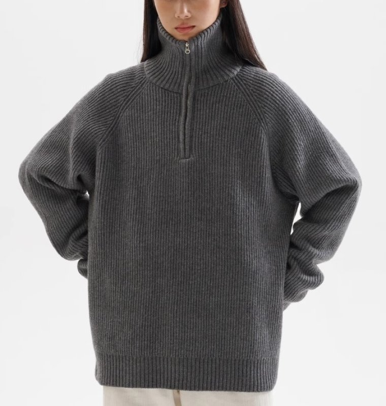 画像11: Unisex Zip-up sweater  Pullover  男女兼用 ジップアップセータープルオーバー (11)