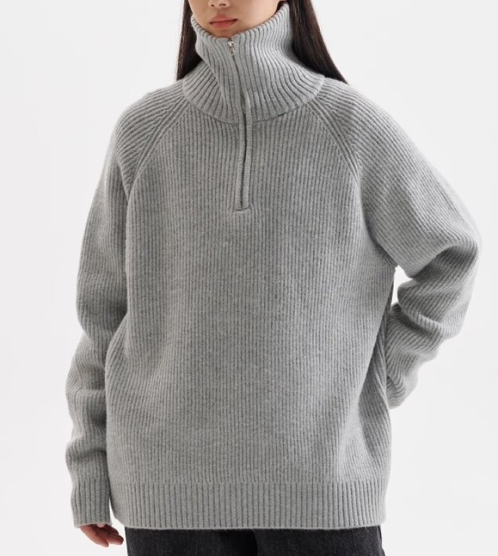 画像8: Unisex Zip-up sweater  Pullover  男女兼用 ジップアップセータープルオーバー (8)