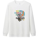 画像1: Unisex Happy Bugs Bunny Printround neck hooded sweater ユニセックス男女兼用 ハッピーバッグズバニー プリント  パーカー スウェット トレーナー (1)