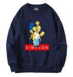 画像8: Unisex Simpson Simpsons Family Boxlogo Print Sweat Pullover 男女兼用 ラウンドネック シンプソン シンプソンズ ファミリー ボックスロゴプリント スウェット トレーナー プルオーバー (8)