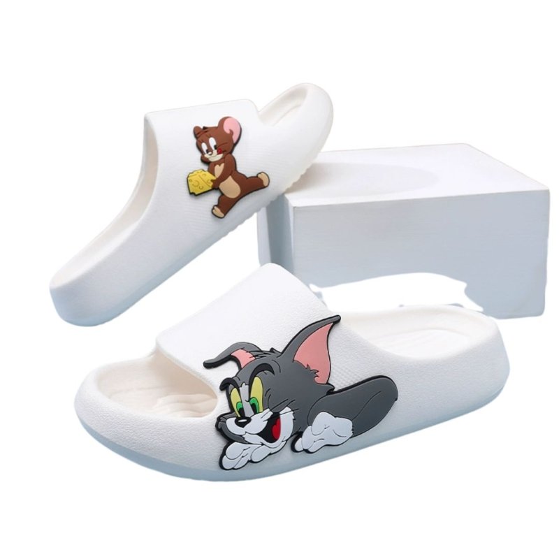 画像4: Tom & Jerry slippers flip flops  soft bottom sandals slippers プラットフォーム トム & ジェリー トムとジェリーフリップフロップサンダルシャワーサンダル ビーチサンダルユニセックス男女兼用 (4)