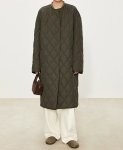 画像2: Lightweight quilted down long coat　キルティングライトウェイトロングコート ジャケット (2)