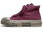 画像3: Men's high cut lace-upOld thick-soled high-top dirty canvas Sneakers shoes  ユニセックス男女兼用 厚底ダーティキャンバス ハイカット レースアップ ハイトップ  スニーカー (3)