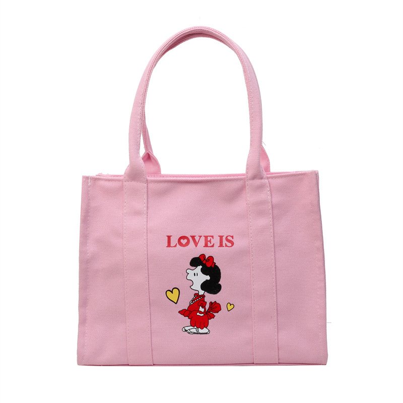 画像2: 24 Snoopy＆ Peanuts Friends Tote Bag TOTE SHOULDER BAG　スヌーピー ＆ピーナッツ トートショルダー バッグ (2)