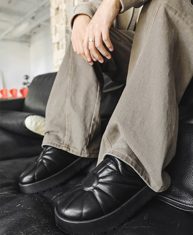 画像8: Leather soft sole half slippers sandals レザーソフトソールハーフプラットフォーム サンダルユニセックス男女兼用 (8)