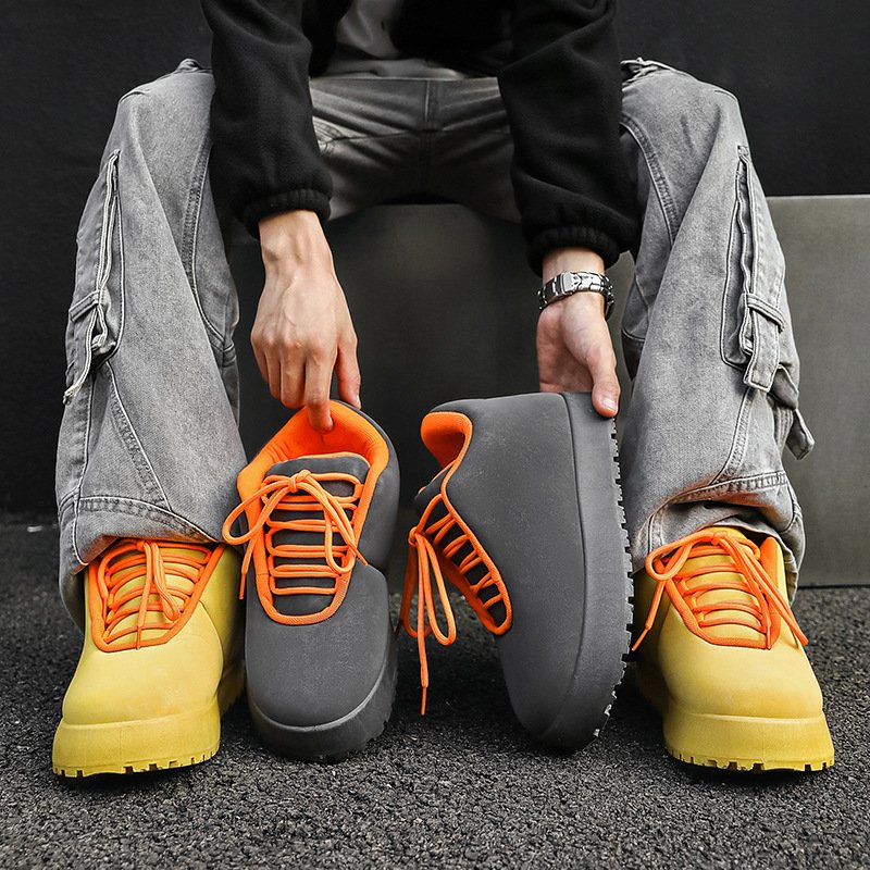 画像10: Rhubarb Big Head Lace-up Sneakers shoes  ユニセックス男女兼用  厚底プラットフォームルバーブビッグヘッドレースアップスニーカー  (10)