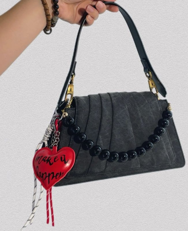 画像4: Bag Charm Keychain Toy Heart Carabiner　ハートチャーム キーフォルダーバックファッションチャーム (4)