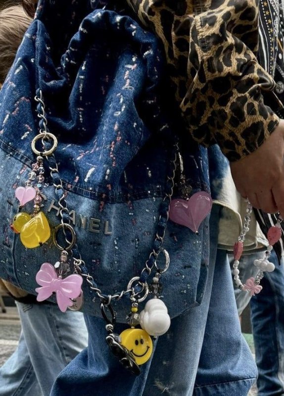 画像3: Heart Beads Bag Charm Keychain　ハートビーズバックチャーム キーフォルダーファッションチャーム (3)