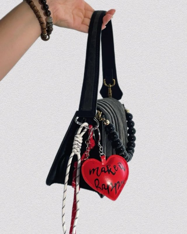 画像3: Bag Charm Keychain Toy Heart Carabiner　ハートチャーム キーフォルダーバックファッションチャーム (3)