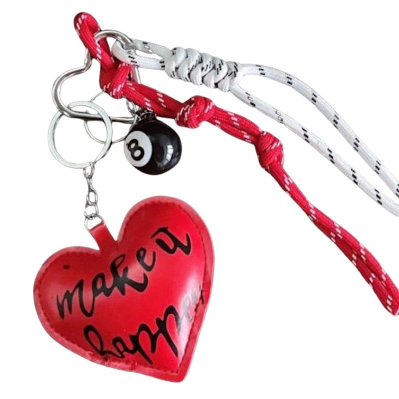 画像1: Bag Charm Keychain Toy Heart Carabiner　ハートチャーム キーフォルダーバックファッションチャーム (1)