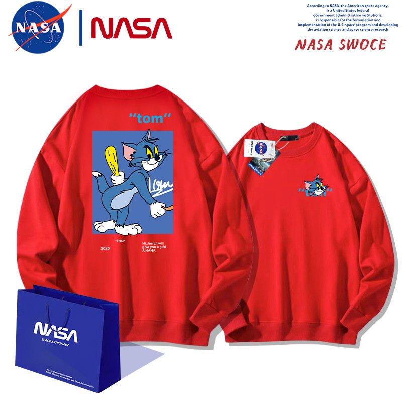 画像6: 24 Unisex Tom & Jerry Parker round neck sweat ユニセックス男女兼用  トム＆ジェリートムとジェリープリント スウェット トレーナー (6)