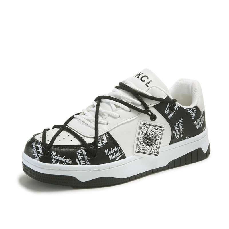 画像1: Sesame Street leather lace-up sneakers shoes 男女兼用 ユニセックスセサミストリー トレザーレースアップスニーカー (1)