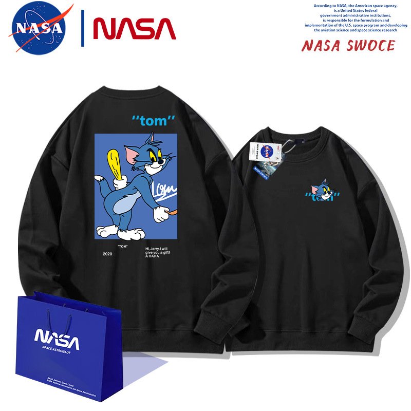 画像2: 24 Unisex Tom & Jerry Parker round neck sweat ユニセックス男女兼用  トム＆ジェリートムとジェリープリント スウェット トレーナー (2)