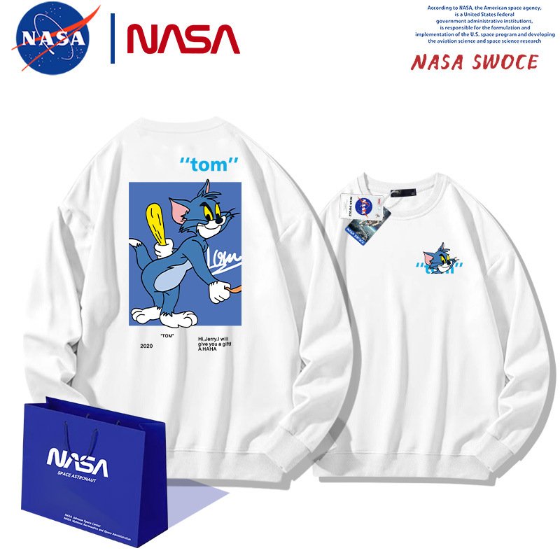 画像3: 24 Unisex Tom & Jerry Parker round neck sweat ユニセックス男女兼用  トム＆ジェリートムとジェリープリント スウェット トレーナー (3)