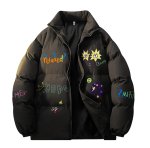画像2: Unisex comic print down jacket　ユニセックス 男女兼用 コミックプリントダウンジャケット  ブルゾン (2)