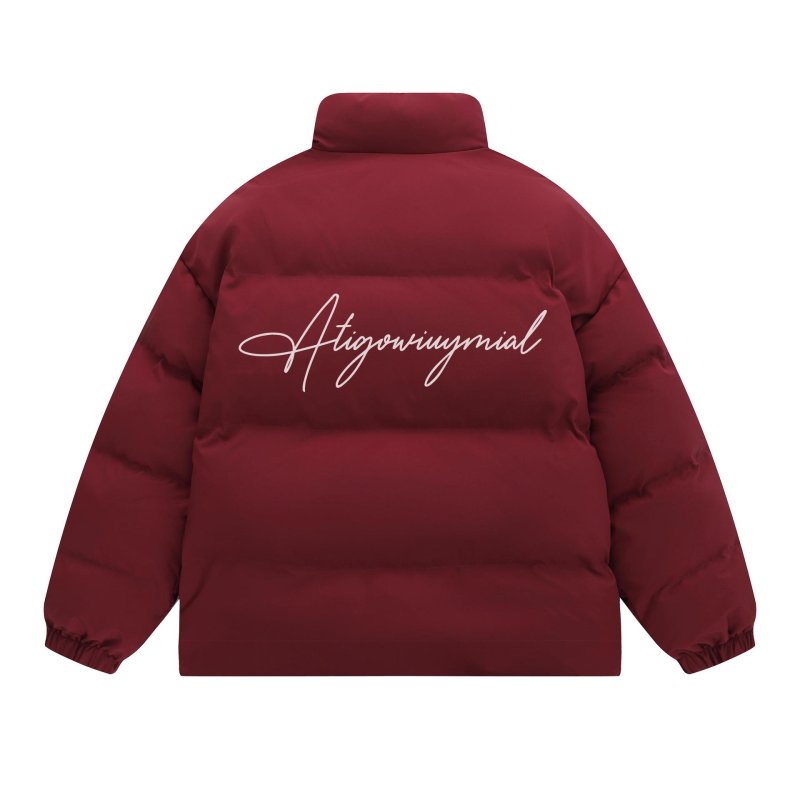 画像6: Unisex Letter print stand-up collar down jacket coat　ユニセックス 男女兼用 レタープリントスタンドカラーダウンジャケット  ブルゾン (6)