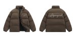 画像12: Unisex Letter print stand-up collar down jacket coat　ユニセックス 男女兼用 レタープリントスタンドカラーダウンジャケット  ブルゾン (12)