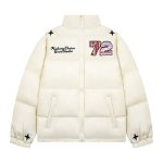 画像6: 72 logo colorful emblem down jacket coat blouson  ユニセックス 男女兼用72ロゴカラフルエンブレム ダウンジャケットコート  MA-1 ボンバー  ブルゾン (6)