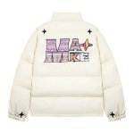画像4: 72 logo colorful emblem down jacket coat blouson  ユニセックス 男女兼用72ロゴカラフルエンブレム ダウンジャケットコート  MA-1 ボンバー  ブルゾン (4)