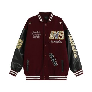 NCXK logo embroidered letter stitching baseball uniform