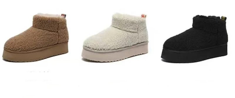 画像5: Thick-soled fur-in-one teddy fur boots short boots  テディベアファーショートブーツ (5)