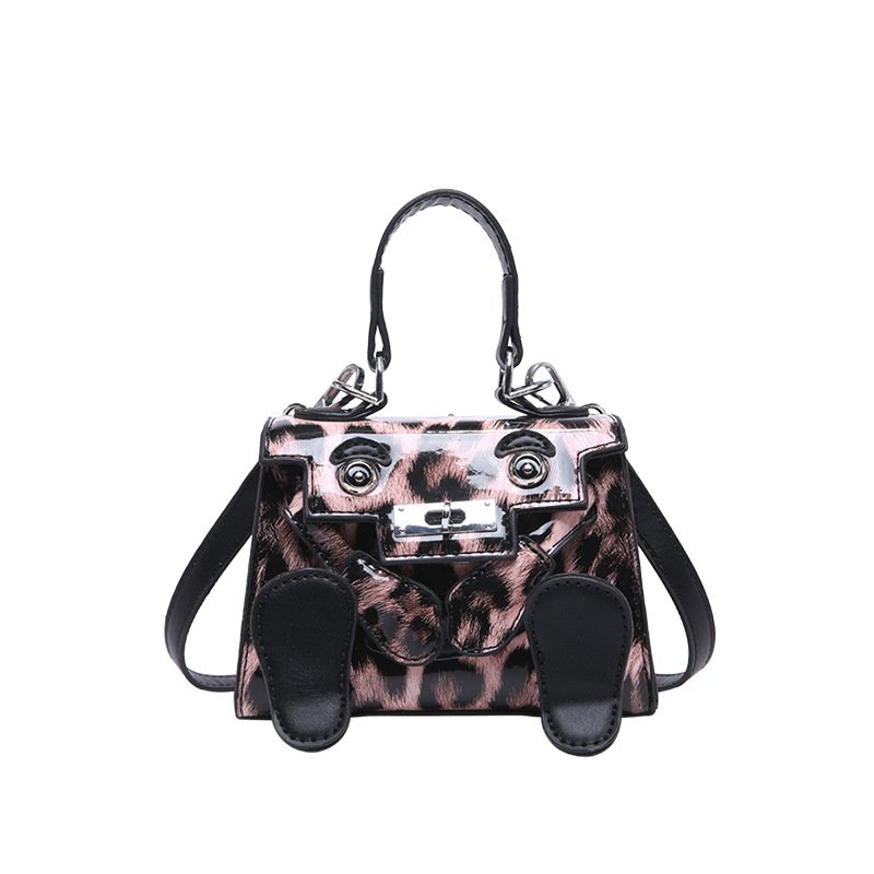 画像3: Leopard Mini Monster Ocean Doll Bag 2-way tote shoulder bag doll bag レオパード ヒョウ柄 ミニ モンスター オーシャン ドール バッグ トートショルダー２WAYバッグ (3)