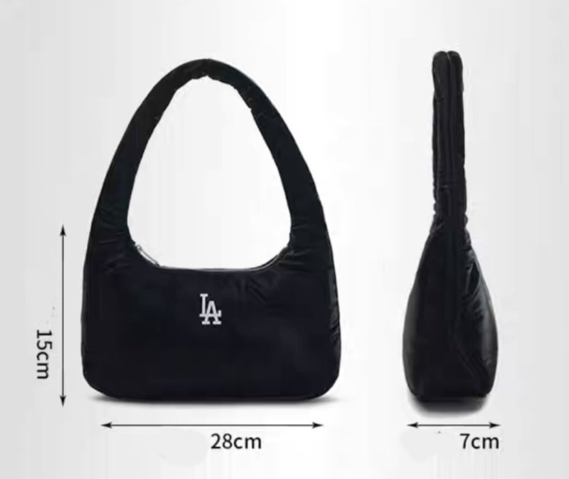 画像6: MLB NY LA Croissant Shining Half Moon Underarm Tote Shoulder Bag　MLB NY LAクロワッサンシャイニング半月アンダーアームトートショルダーバッグ (6)