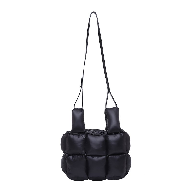 画像5: Soft Down Quilted Shoulder Crossbody Tote Bag ソフト ダウン キルティング ショルダークロスボディトート バッグ (5)