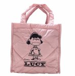 画像5:  Snoopy quilted tote shopping bag 　スヌーピーキルティングトートアンダーアームショッピングバッグ (5)
